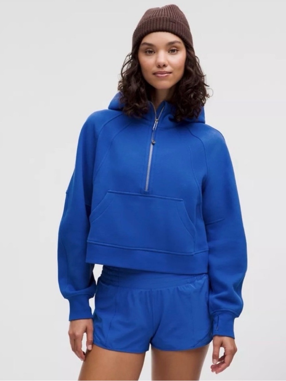 lululemon athletica Blue Half-Zip Hoodie
